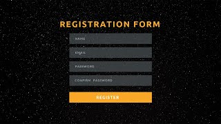 Registration Form Using HTML and CSS [upl. by Ardnac]