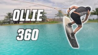 HOW TO OLLIE FRONTSIDE 360  WAKEBOARDING [upl. by Adal]