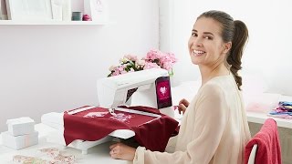 HUSQVARNA VIKING® DESIGNER RUBY Royale™ Nederlands sewing and embroidery machine [upl. by Quitt]