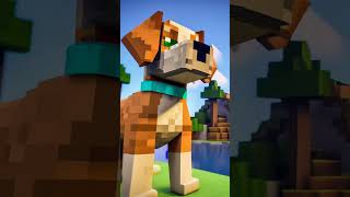 Minecraft pet 🐕 minecraft entity pets minecraftdog dog minecraftcat [upl. by Carbrey]