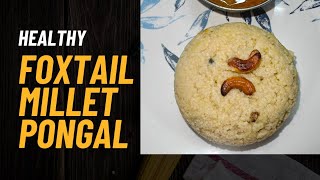 Foxtail millet Pongal Jenislittleworld healthymilletfoodcookingrecipejenislittleworld [upl. by Eiznik]