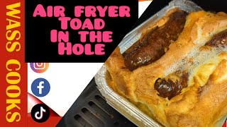 how to make air fryer toad in the hole english sausage and batter pudding crispy and crunchiest [upl. by Neiman262]