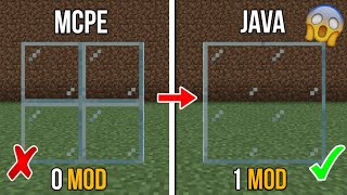 Connected Glass Addon For Mcpe 120 Connected Glass Addon Like Java in Hindi [upl. by Retsek]