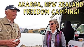 Akaroa New Zealand Freedom Camping on the Waterfront [upl. by O'Donnell763]