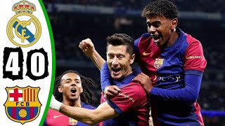 Highlights Barcelona vs Real Madrid  Barcelona highlights today goals 40 [upl. by Behah]