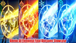 Albedo All Fatal Blossoms Coloring  300k Nuke amp 115k Elemental Skills DMG Satisfying Show [upl. by Omari]