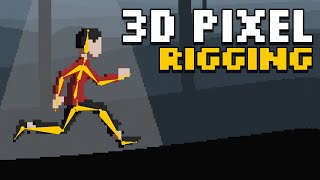 Animating a 3D Pixel Art Character  Blender Tutorial [upl. by Vieva]