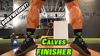 Intense 10 Minute At Home Calf Workout Bodyweight Finisher [upl. by Amadis]