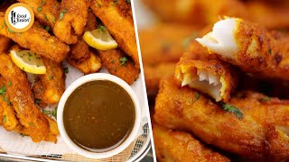 Restaurant Style Spicy Finger Fish Fry Recipe by Food Fusion [upl. by Esilenna660]