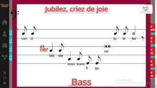 Jubilez criez de joie  Hymnes et Cantiques  Bass [upl. by Sineray]