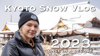 What is SNOW like in Kyoto 2023  vlog japan [upl. by Fonda]