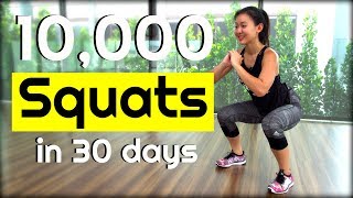 10000 SQUAT Challenge in 30 Days  Joanna Soh [upl. by Eneloj]