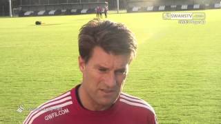 Swansea City Video Laudrups Stoke City preview [upl. by Paolina79]