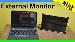 Making an External Monitor from a Laptop Screen  Mikes Inventions [upl. by Dogs]