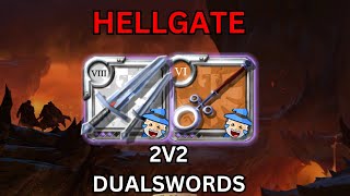 ALBION ONLINE  2V2 HELLGATES  DUAL SWORDS 12 [upl. by Artair]