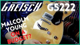 Gretsch Electromatic G5222  Malcolm Young Tones on a Budget [upl. by Ordnasil]