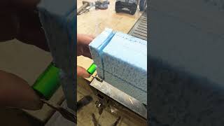 Cutting polystyrene foam with a battery [upl. by Bannister410]