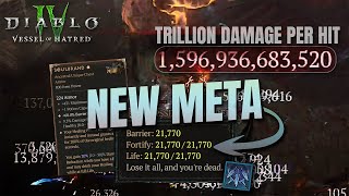 TRILLION DAMAGE PER HIT REACHED  New Spritiborn META Vessel of Hatred Diablo 4 [upl. by Crary]