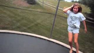 HOW TO DO A FRONT HANDSPRING ON A TRAMPOLINE [upl. by Oinotnas576]