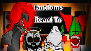 Fandoms React To Madness Combat  GCRV  • Dreamixx • [upl. by Adnalra]