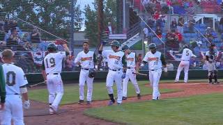 Cubs 1 draft pick Kyle Schwarbers first professional Home Run [upl. by Allenad]