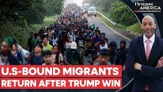 Mexico Migrants Abandon Caravan to the US After Donald Trump Wins  Firstpost America [upl. by Devitt]