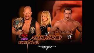 Story of Stone Cold vs Kurt Angle  Unforgiven 2001 [upl. by Ycaj]