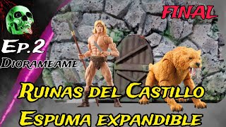 EFECTO ROCA PARA DIORAMAS con ESPUMA EXPANSIVA PARTE 2 [upl. by Eanehs]