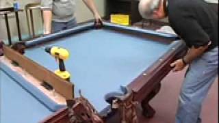 How to install a pool table  pockets and rails  Home Billiards [upl. by Morey13]