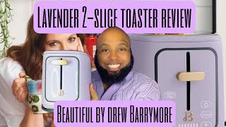 Lavender 2Slice Toaster Review Beautiful By Drew Barrymore [upl. by Mezoff]