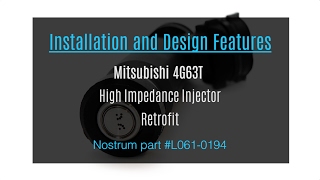 Knowing with Nostrum How to install injectors on Mitsubishi 4G63T Turbo engine [upl. by Anabel]