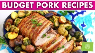 4Ingredient Pork Budget Recipes 1 Loin 3 Dinners only 20 [upl. by Adlecirg]