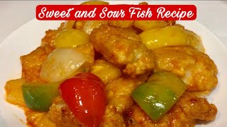 Sweet amp Sour Fish Better than take out  Chinese Fish Recipe [upl. by Laenaj]