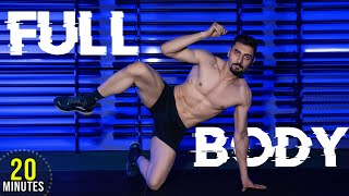 20 MIN CARDIO HIIT WORKOUT  Full Body No Equipment No Repeats [upl. by Anatollo]