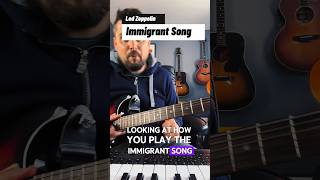 Immigrant Song Led Zeppelin 60 Second Guitar Lesson 60secondguitar immigrantsong guitartutorial [upl. by Nosylla]