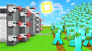 STEEL BUNKER vs 1000 DIAMOND ZOMBIES In Minecraft [upl. by Moulton]