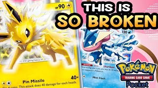 THEY FORGOT TO BALANCE JOLTEON  POKEMON TCG POCKET  JOLTEON AND GRENINJA DECK [upl. by Ahon537]