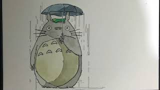 Anime Komşum Totoro nasıl çizilir  My neighbor Totoro drawing [upl. by Birdella]