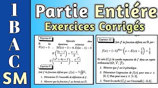 1Bac SM  La Partie Entière  Exercices Corrigés [upl. by Einavoj]