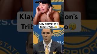 Klay Thompson’s Tribute Video Was Amazing fyp nba klaythompson goldenstatewarriors tribute [upl. by Frere]