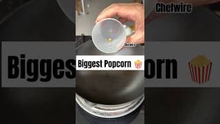 Making biggest popcorn 🍿making popcorn easyrecipe viral foodvideos instagram chefwire [upl. by Esylla10]