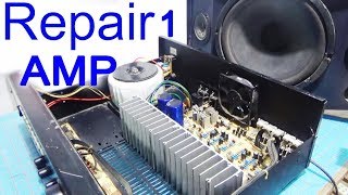 how to repair amplifier no sound Part1 [upl. by Farnsworth]