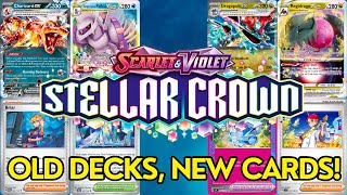 Best Old Decks with NEW Stellar Crown Cards w PTCGL Lists [upl. by Thalia]