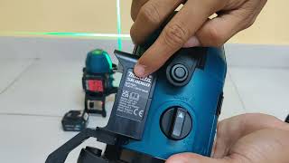 Makita Rechargeable Green multi Line Laser 12V max SK10GD SK20GD SK40GD [upl. by Rennane]