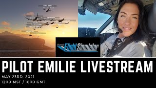 Pilot Emilie LIVESTREAM  PANAMA EXPLORING Microsoft Flight Simulator 2020 Group FLYING [upl. by Noiramaj]