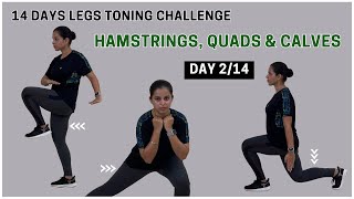 Day 214 Toned Legs Challenge  Hamstrings Calves amp Quads  All Standing 🦵🔥 [upl. by Afira]