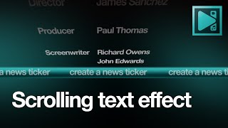 How to make horizontal or vertical scrolling text  VSDC Free Video Editor [upl. by Nedrah]