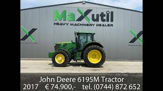 John Deere 6195M Tractor [upl. by Xino]