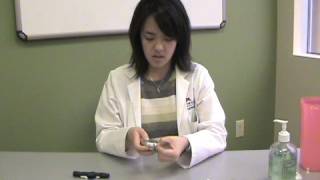 How to use an One Touch Ultra 2 Glucometer [upl. by Namie554]