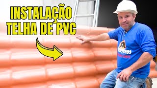 COMO INSTALAR AS TELHAS DE PVC [upl. by Felizio]